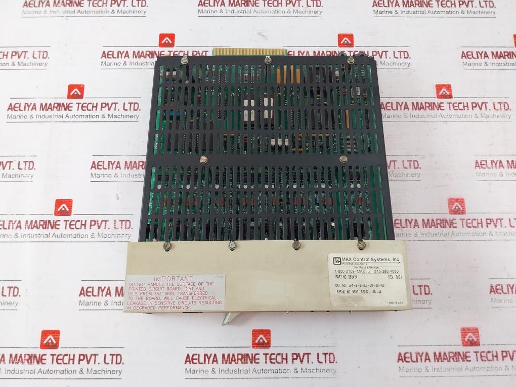 Max Control Systems 080438 Distributed Processing Unit 080421 064309 080410