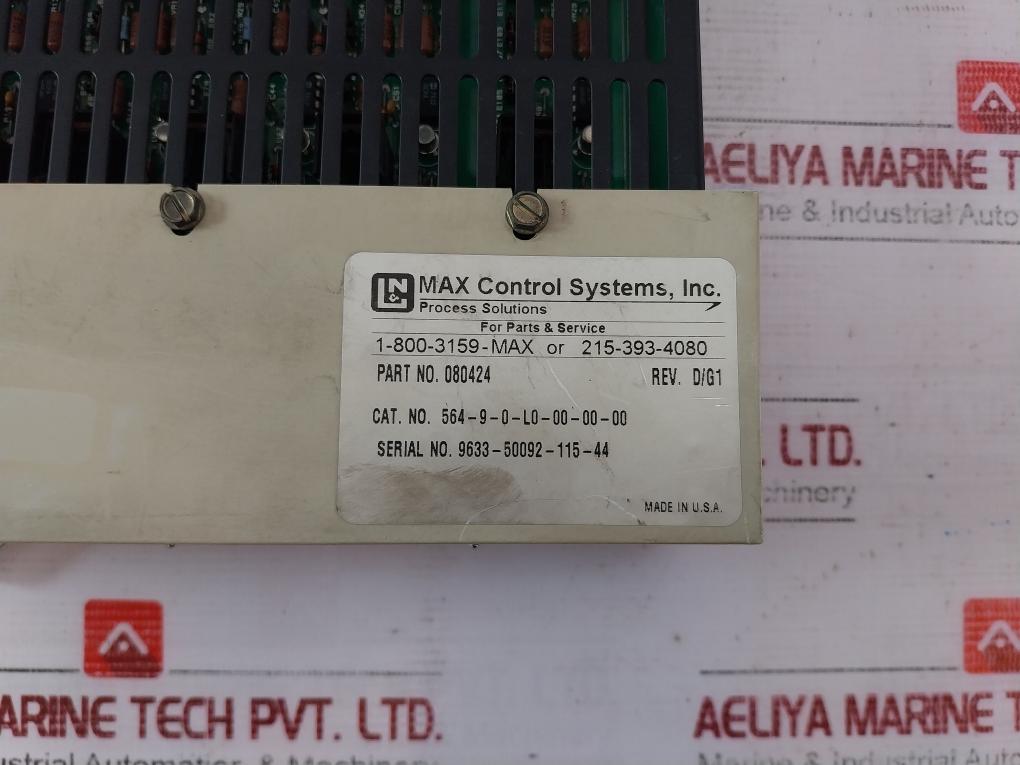 Max Control Systems 080438 Distributed Processing Unit 080421 064309 080410