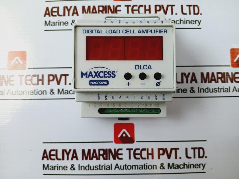 MAXCESS DLCA Digital Load Cell Amplifier 24 VDC Aeliya Marine Tech Maxcess dlca digital load cell amplifier 24 vdc aeliya marine tech