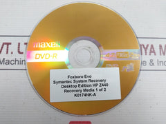 Maxell Dvd-r Symantec System Recovery Disc Set K0174Nk-a Dr5F6O-50007