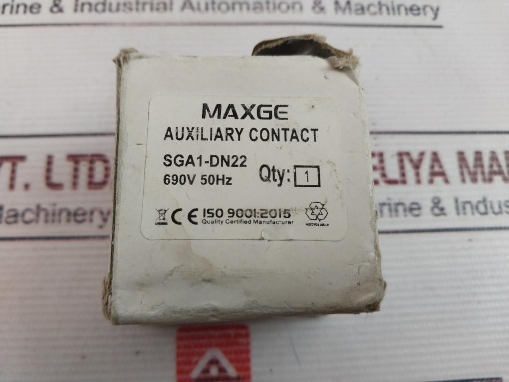 Maxge Sga1-dn22 Auxiliary Contact Block 10A 690V 50Hz