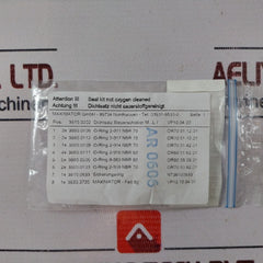 Maximator M8Lve-vp10.04.00 Locking Ring Kit 482.26.00.028