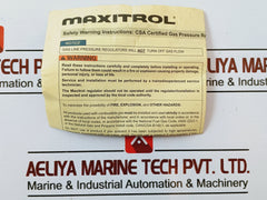 Maxitrol Rv53 Gas Pressure Regulator 1/2 Psig Po 5in - 12in