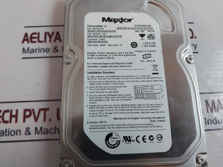Maxtor Stm3160215A Hard Disk 9Ds012-327