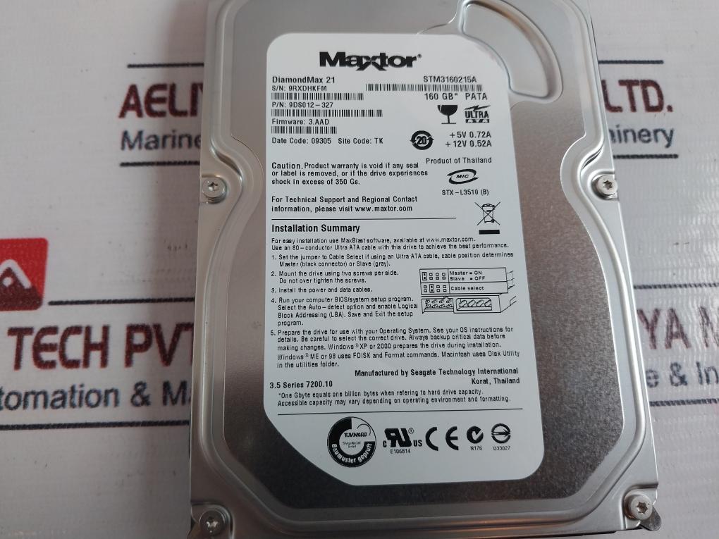 Maxtor Stm3160215a Hard Disk 9ds012-327