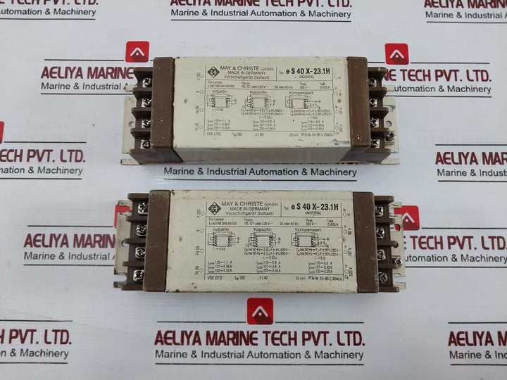 May & Christe Es 40x-23.1h Universal Ballast 265v Ac 0.425a