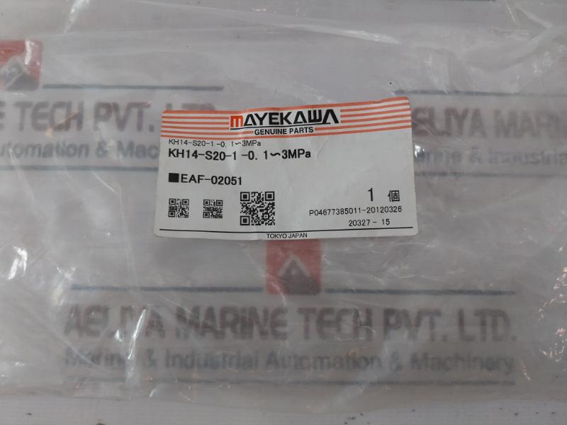 Mayekawa Kh14-s20 Pressure Transmitter Assembly With Mounting Bracket 4-20Ma
