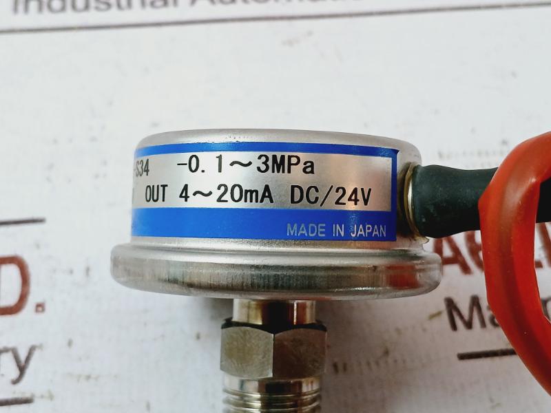 Mayekawa Kh14-s34 Pressure Transducer Assembly 4 - 20ma Dc/24v