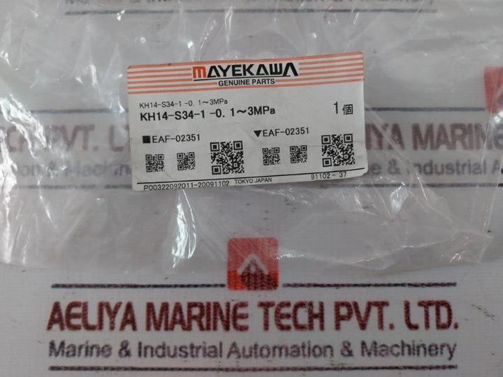 Mayekawa Kh14-s34 Pressure Transducer Assembly Eaf-02351 P00322092011-20091102