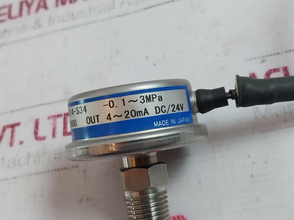 Mayekawa Kh14-s34 Pressure Transmitter 779900 4-20Ma Dc/24V