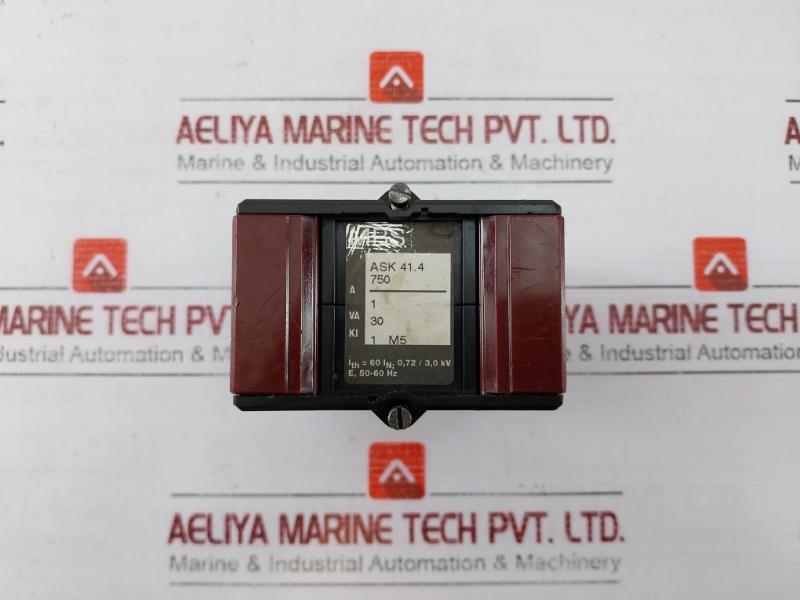 Mbs Ask 41.4 Transducer Current Transformer Vde 0414 750/1A 30Va 50-60Hz