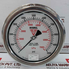 Mc Daniel 316Ss Liquid Filled Dual Pressure Gauge Rev C 0-10000 Psi/Kpa