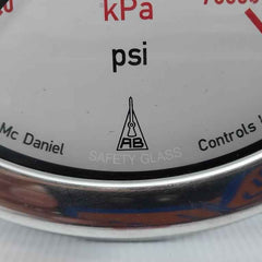 Mc Daniel 316Ss Liquid Filled Dual Pressure Gauge Rev C 0-10000 Psi/Kpa