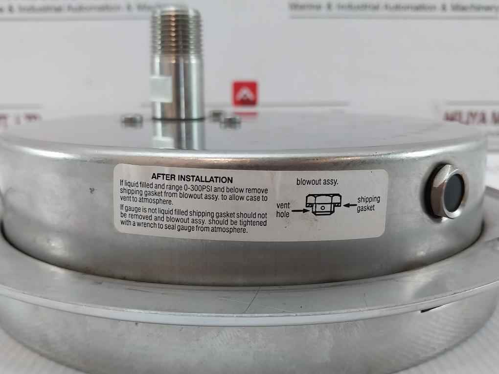 Mc Daniel 316Ss Liquid Filled Dual Pressure Gauge Rev C 0-10000 Psi/Kpa