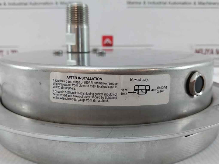 Mc Daniel 316Ss Liquid Filled Dual Pressure Gauge Rev C 0-10000 Psi/Kpa