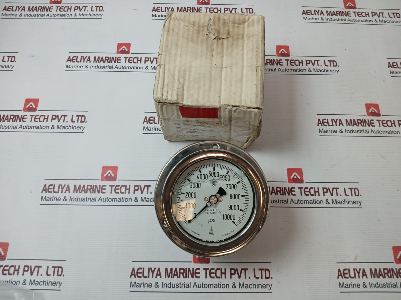 Mc Daniel Controls Pressure Gauge 0-10K 0-10000Psi 316Ss