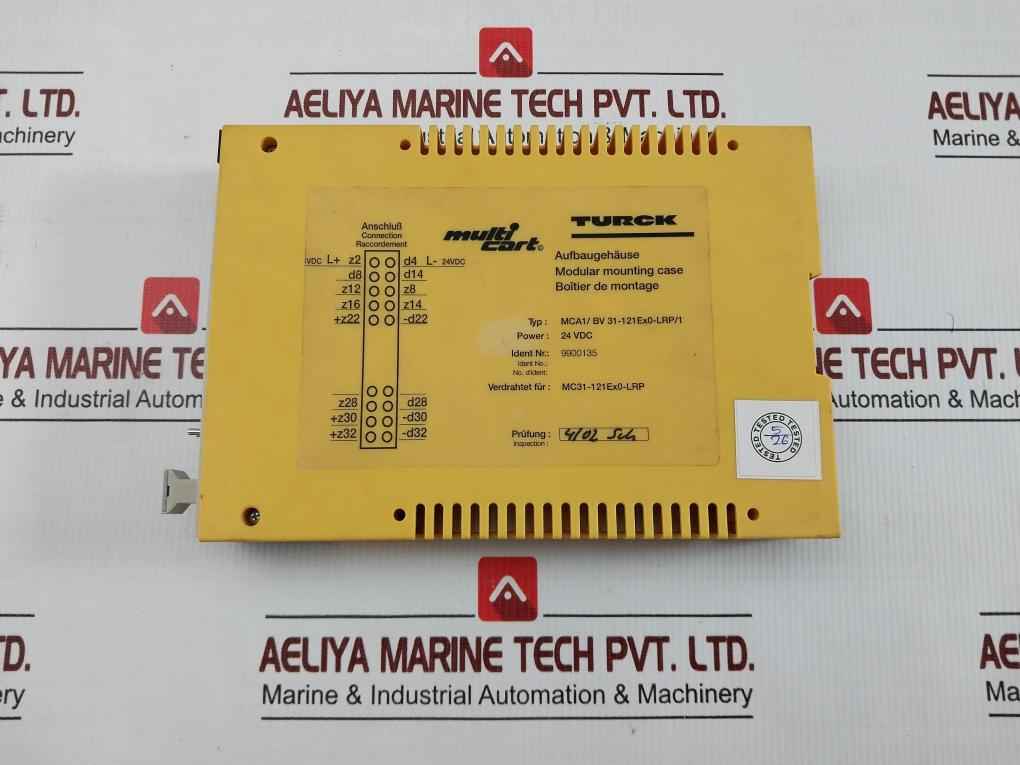 Mca1/Bv 31-121Ex0-lrp/1 Mounting Case Plc Module Turck 24 Vdc