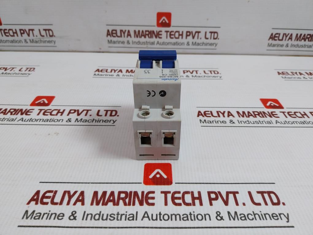 Mcb6-206 2-pole Miniature Circuit Breaker 415 Vac 50/60 Hz Australec