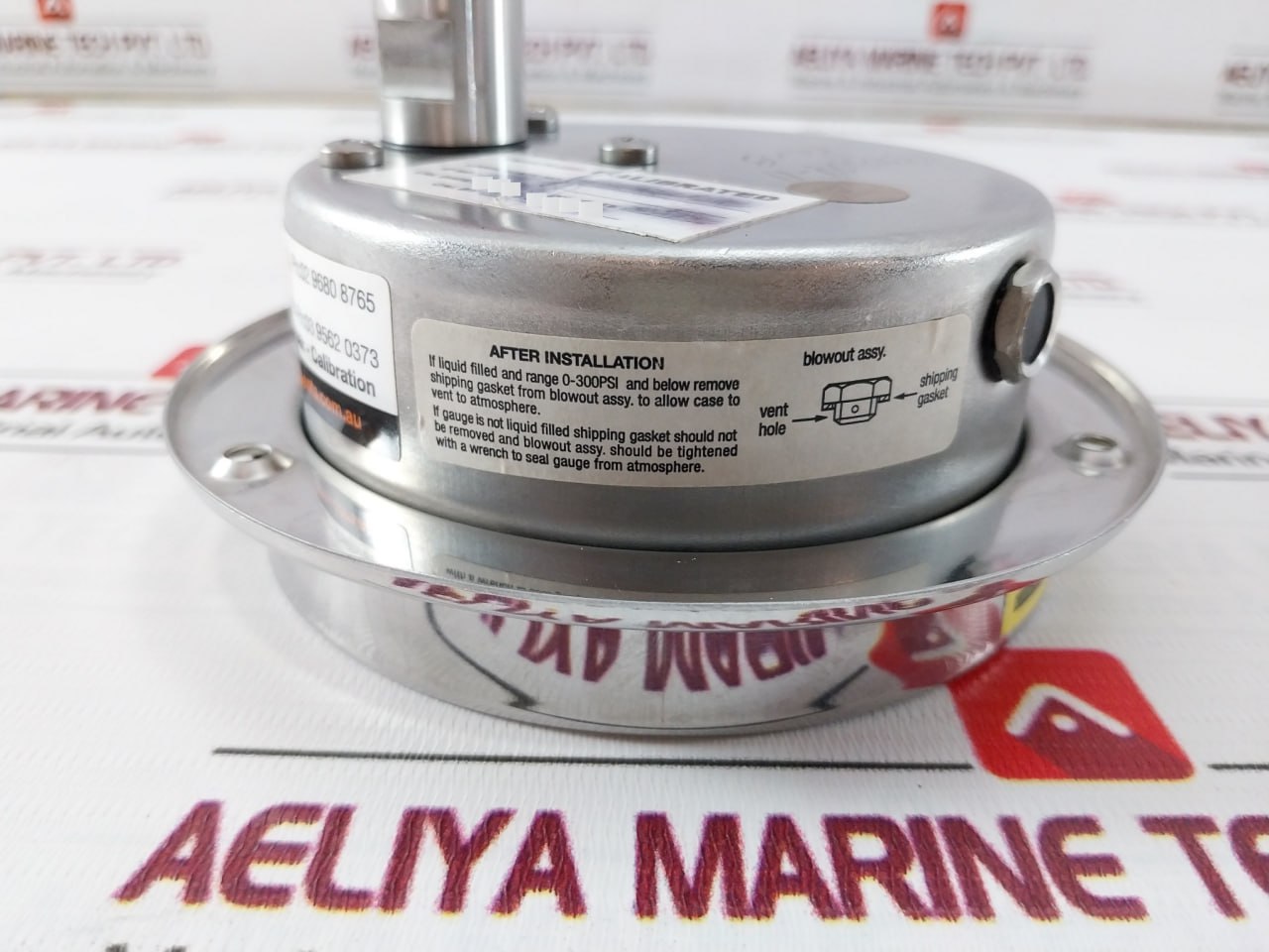 Mcdaniel Pressure Gauge 316Ss Tube And Socket 0 To 10000 Psi Ab40510 Rev.B