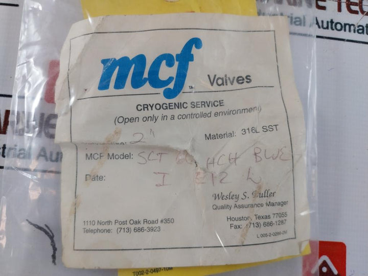 Mcf Slt66Hchi Ball Valve With Handle Slt66Hch 1520 Psig