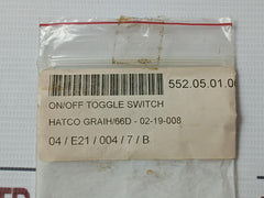 Mcgill 0121-7001 On /Off Toggle Switch