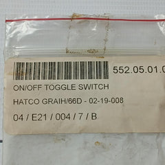 Mcgill 0121-7001 On /Off Toggle Switch