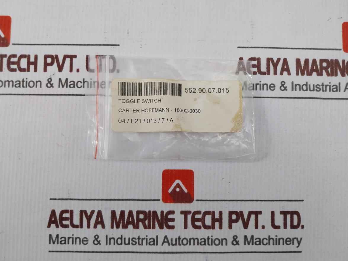 Mcgill 0121-7001 Toggle Switch 20A 277Vac 18602-0030