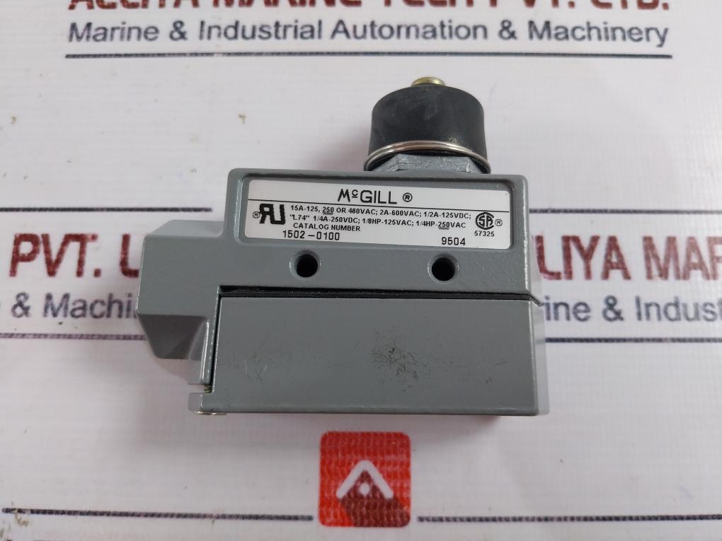 Mcgill 1502-0100 Snap Switch 2A 600Vac