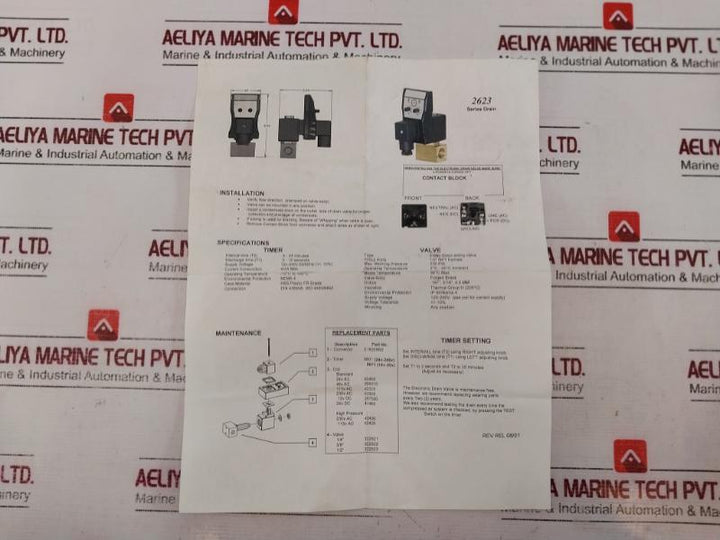 Jorc 2623 Timer Drain Valve 24-240V Ac/Dc 50/60Hz 115V Ac