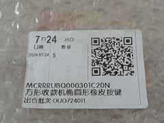 Mcrrrubq000301C20N Square Cash Register With Oval Rubber Keys