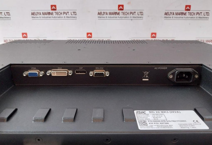Md 22 Mk3 (Wva) Kongsberg Lcd Display Monitor 100-240Vac 50-60Hz