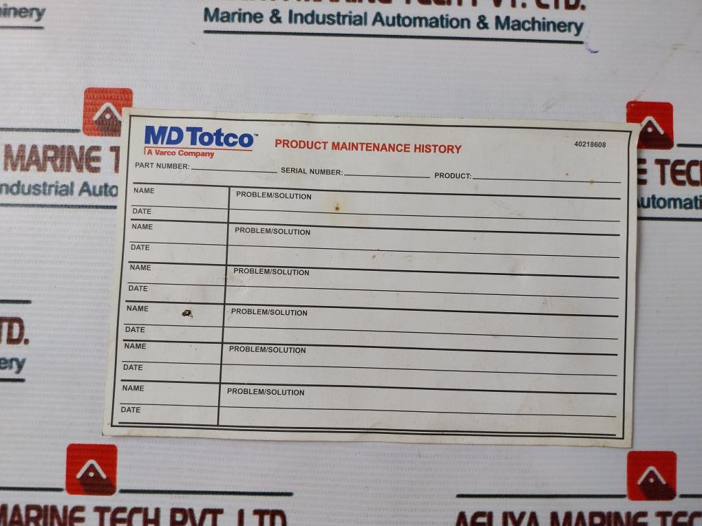 Md Totco 220492-009 Total Daq 90-250Vac 47-65Hz 40219908