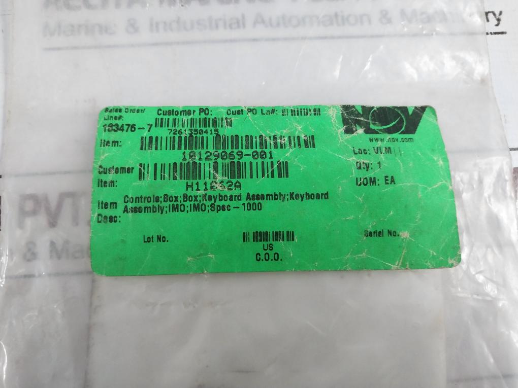 Md Totco H11062A Keypad Assembly 10129069-001