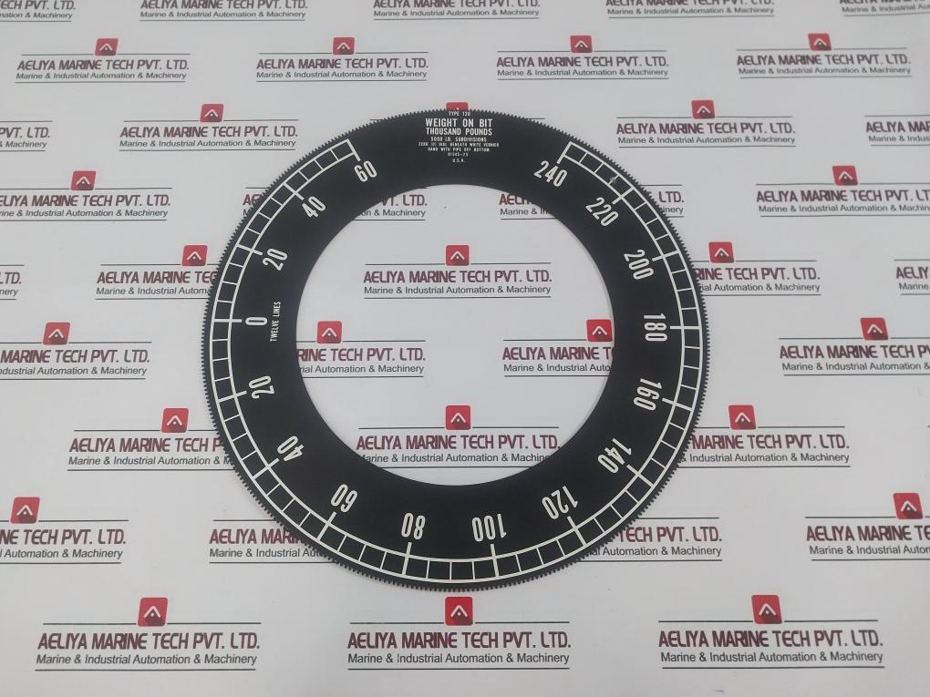 Md Totco Type 120 Weight Indicator Panel 1,680,000 Lb Capacity