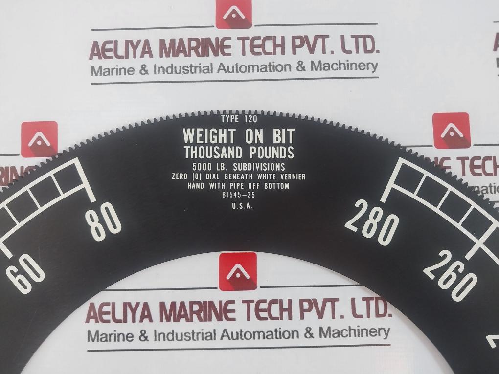 Md Totco Type 120 Weight Indicator Panel 1,680,000 Lb Capacity