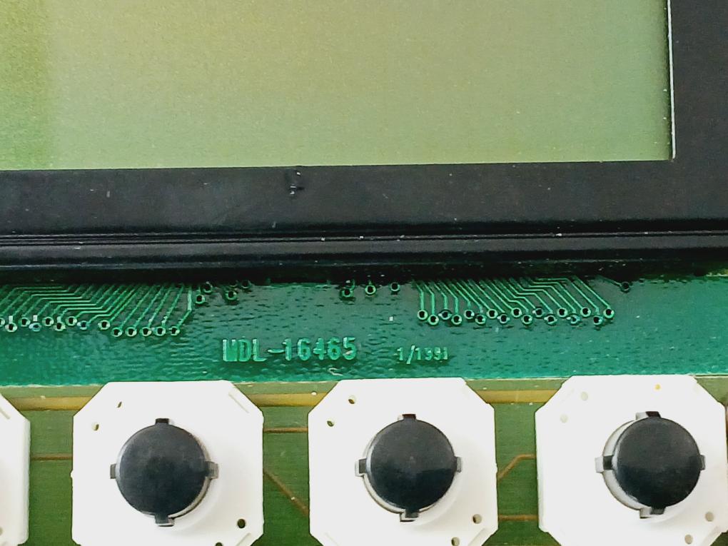 Mdl-16465 Pcb Display W/ Pushbutton 1/1991
