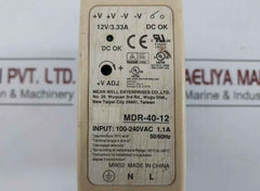 Mdr-40-12 Single Output Industrial Din Rail Mean Well 100-240V Ac 50/60Hz