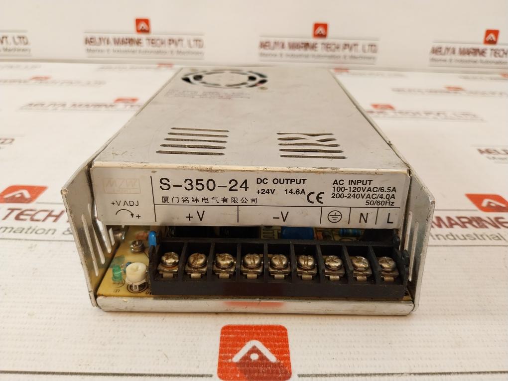 Mean-well S-350-24 Switching Power Supply 200-240Vac/4.0A 50/60Hz