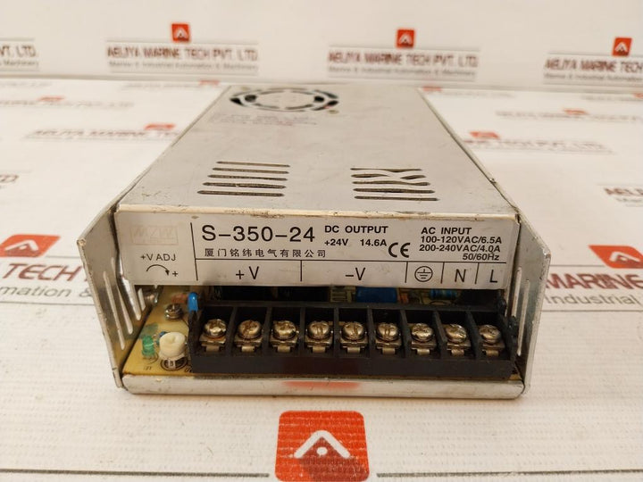 Mean-well S-350-24 Switching Power Supply 200-240Vac/4.0A 50/60Hz