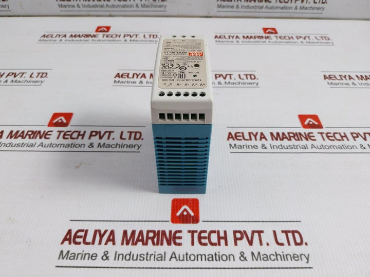 Mean Well 12V/5.0A 50/60Hz Din Rail Power Supply Module Mdr-60-12