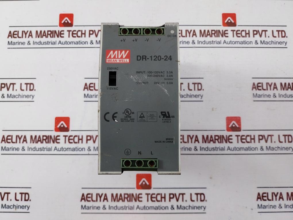 Mean Well Dr-120-24 Switch Mode Power Supply 50/60Hz