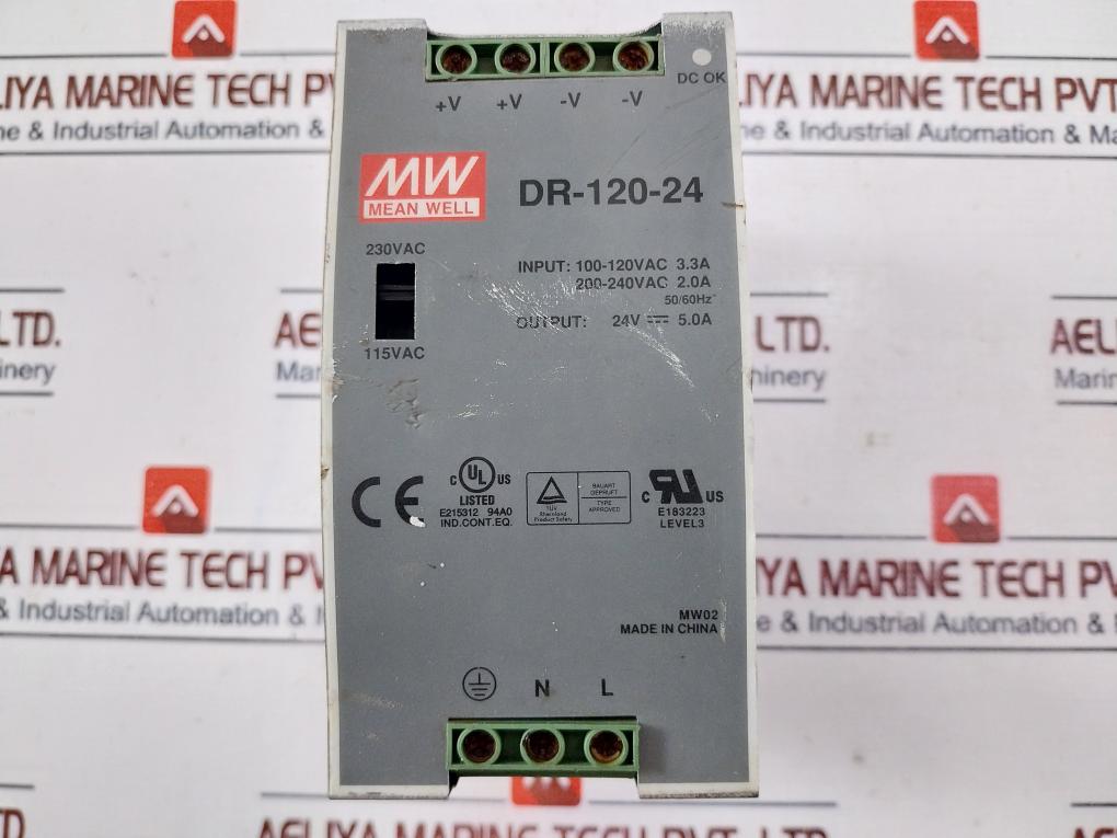 Mean Well Dr-120-24 Switch Mode Power Supply 50/60Hz