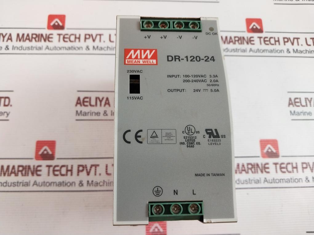Mean Well Dr-120-24 Switching Mode Power Supply 50/60Hz