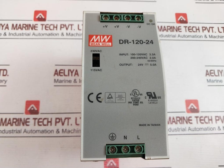 Mean Well Dr-120-24 Switching Mode Power Supply 50/60Hz