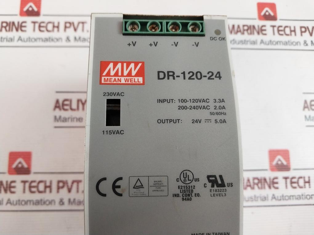 Mean Well Dr-120-24 Switching Mode Power Supply 50/60Hz
