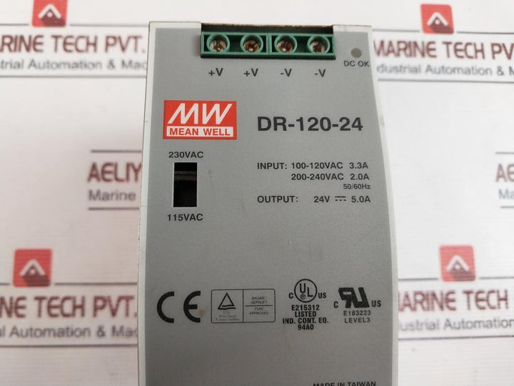 Mean Well Dr-120-24 Switching Mode Power Supply 50/60Hz