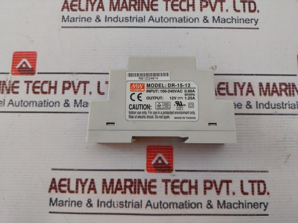 Mean Well Dr-15-12 Switching Power Supply 50/60Hz