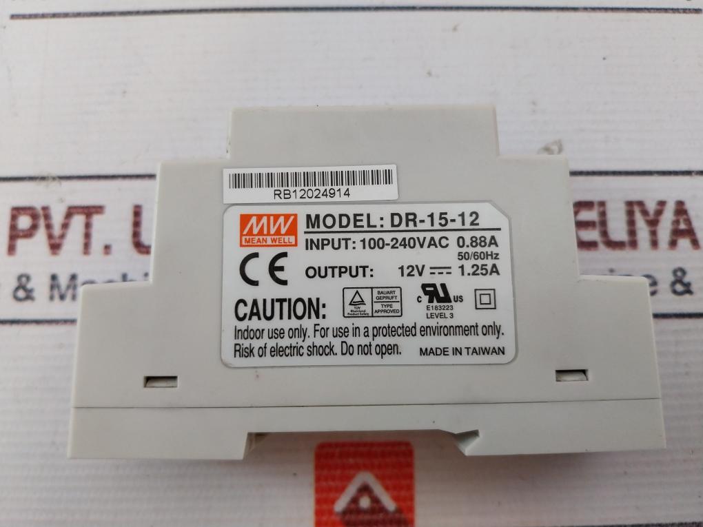 Mean Well Dr-15-12 Switching Power Supply 50/60Hz