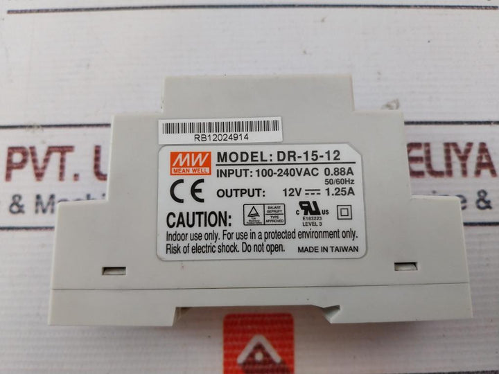 Mean Well Dr-15-12 Switching Power Supply 50/60Hz