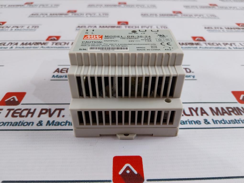 Mean Well Dr-30-24 Power Supply 100-240Vac 1.1A 50/60Hz